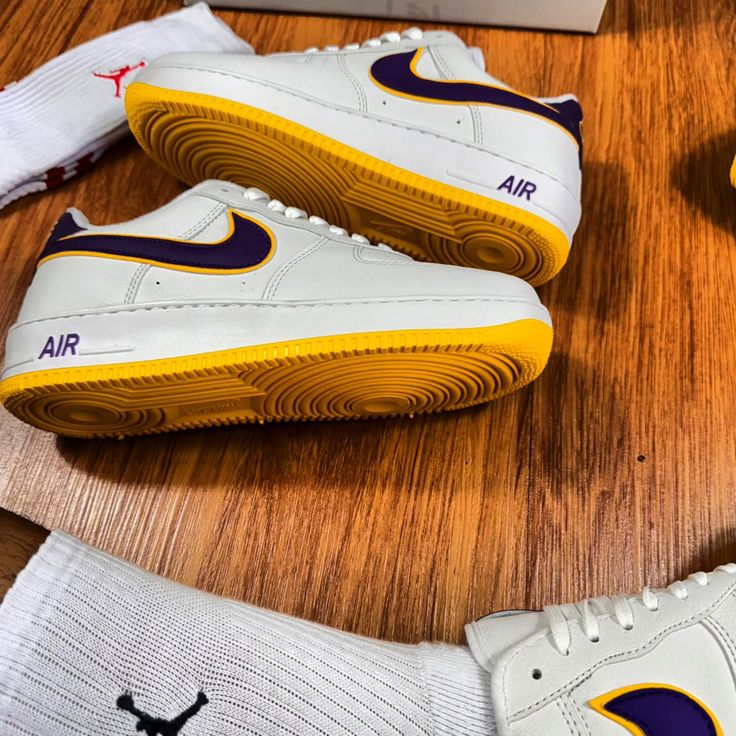 Nike Air Force 1 Lakers – Unisexe – Édition Premium