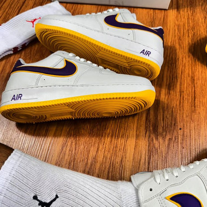 Nike Air Force 1 Lakers – Unisexe – Édition Premium